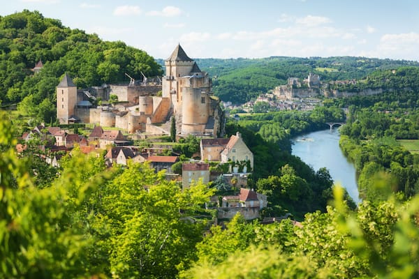 Village of Castelnaud-La-Chapelle in Dordogne department in France