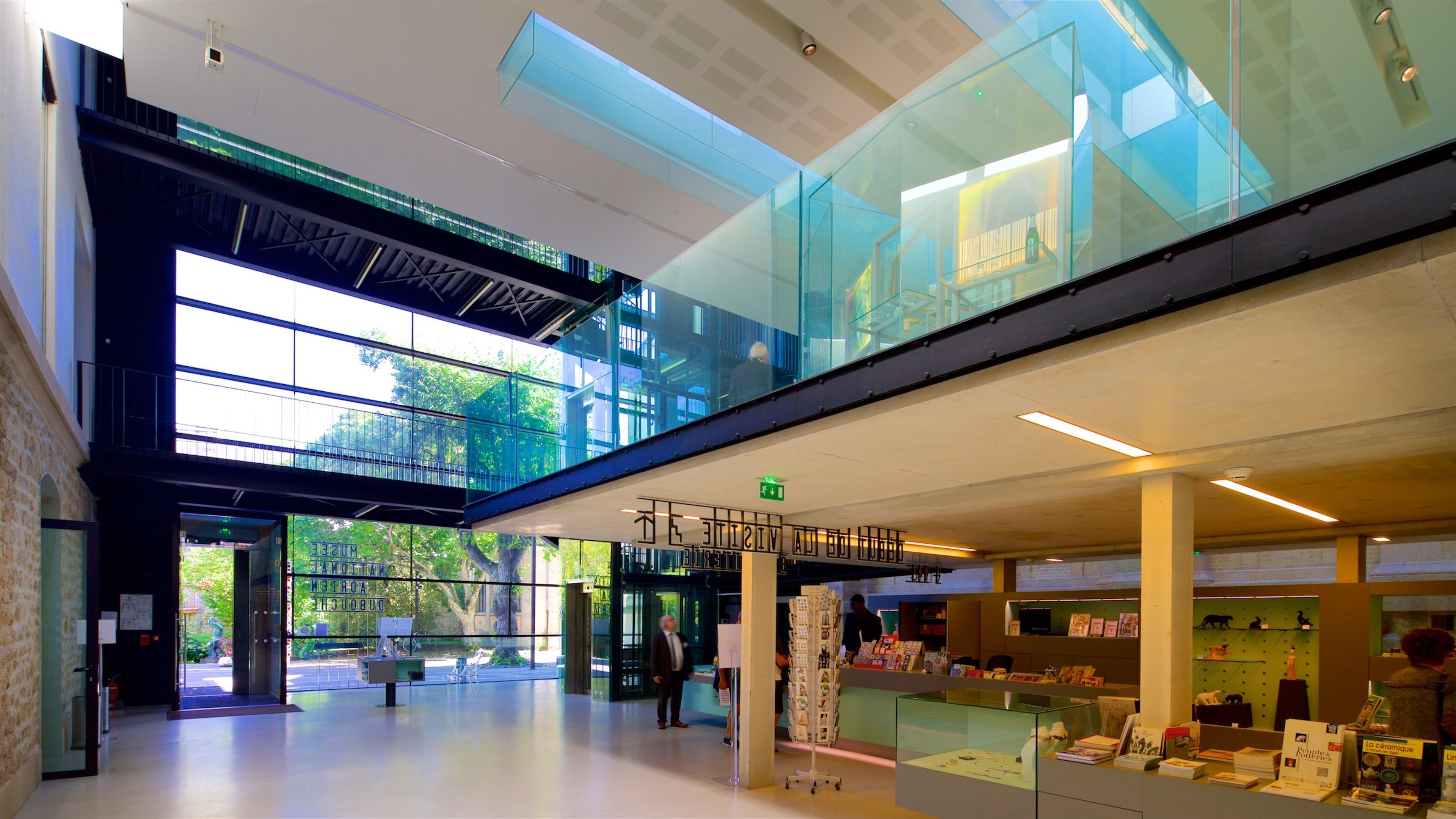 Musee National Adrien Dubouche featuring interior views