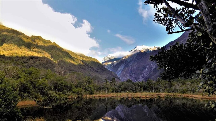Easy hike to the bottom of Franz Joseph Glacier :)