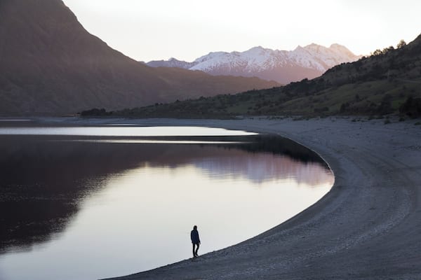 This is lake Hawea. It is the lake next to lake Wanaka and if you are there around sunset and there is no wind you can take these kind of photo's. There is also a camping ground on the other side of the lake.
#BvSApplication