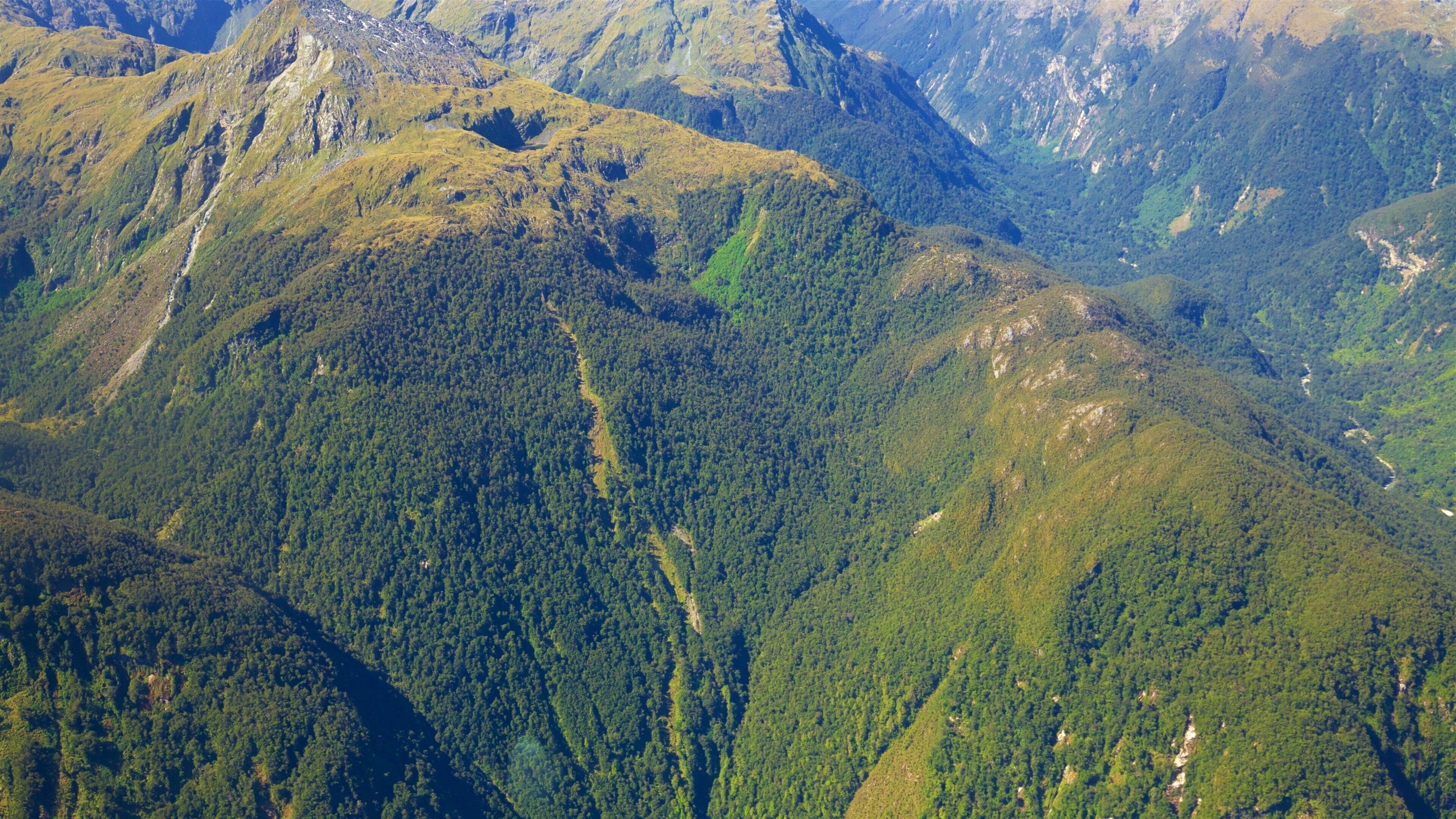 Lake Te Anau which includes mountains