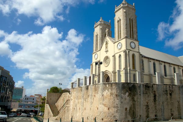 Noumea Cathedral featuring heritage elements