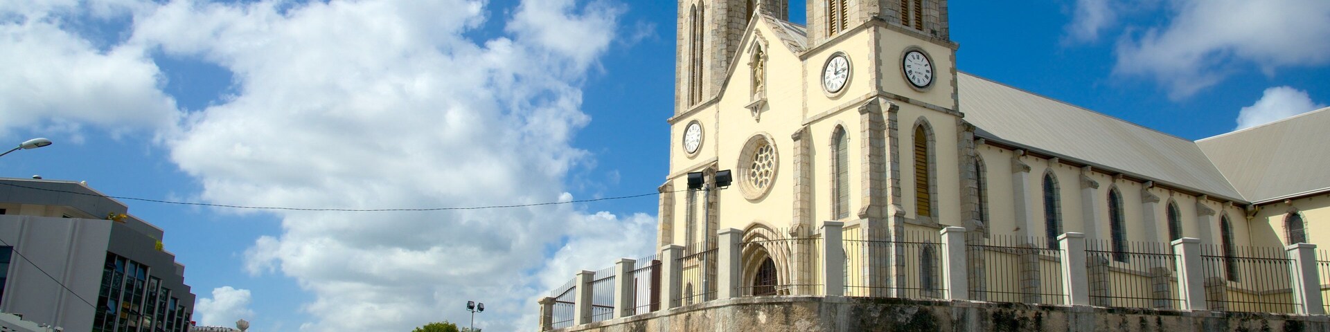 Noumea Cathedral featuring heritage elements