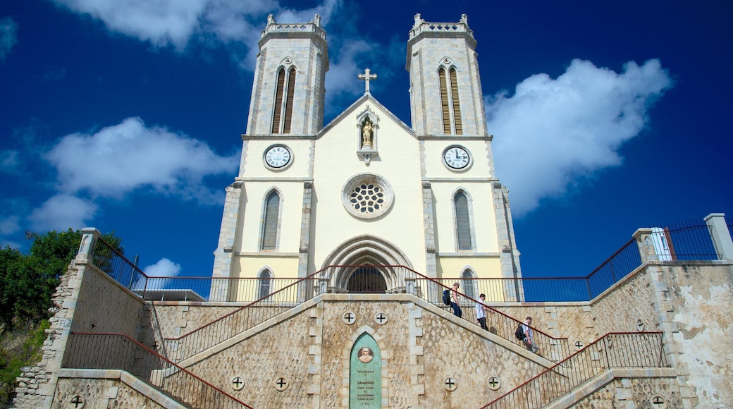 Catedral de Noumea mostrando una iglesia o catedral y elementos patrimoniales