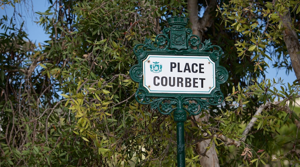 Plaza de los Cocoteros mostrando señalización