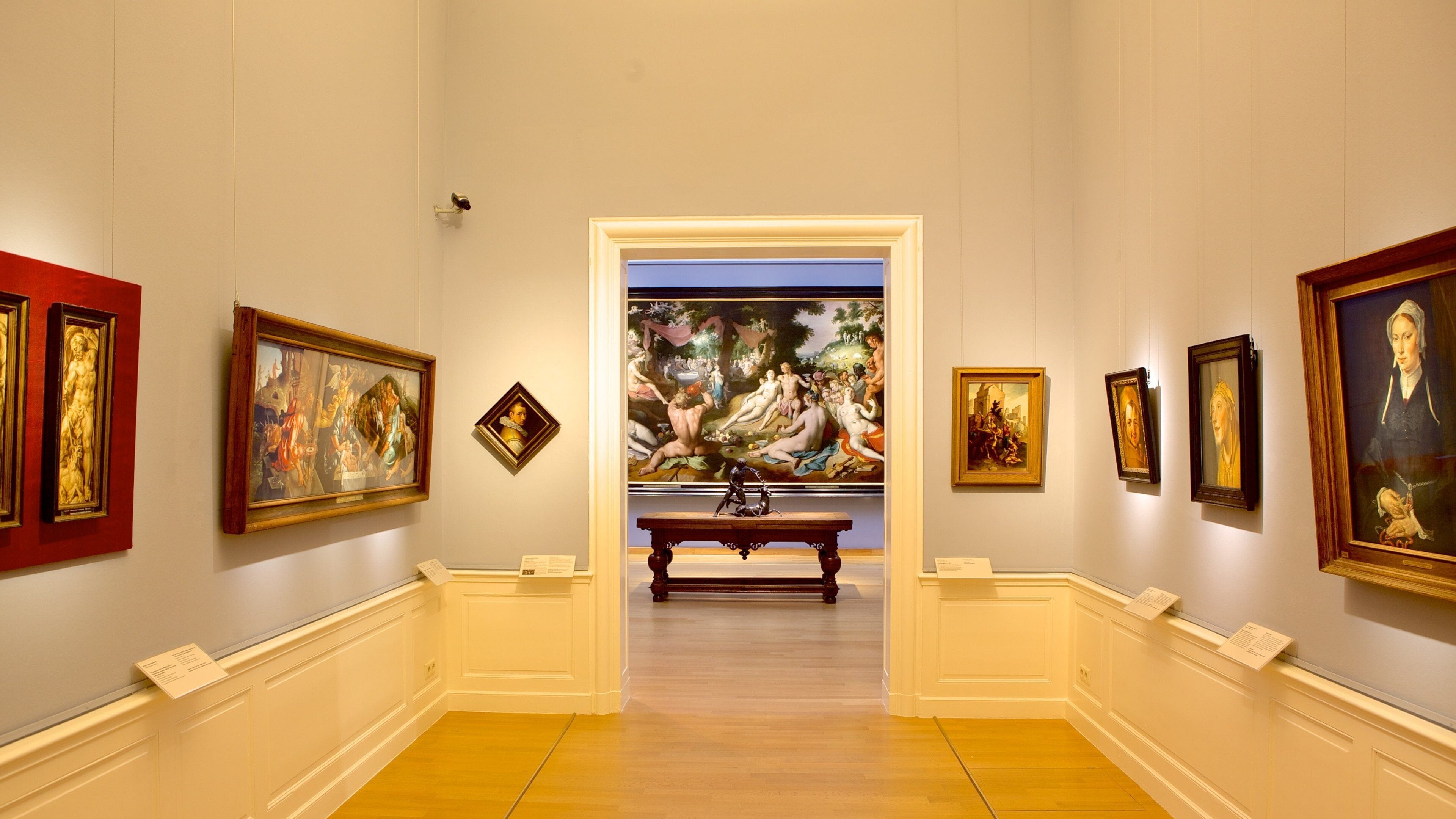 Frans Hals Museum featuring interior views and art