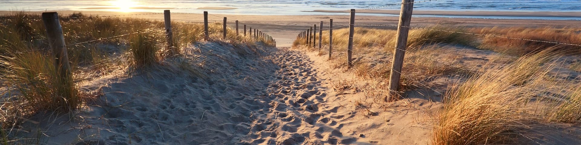 path to sand beach in North sea, Zandvoort aan zee, North Holland, NEtherlands; Shutterstock ID 180884936