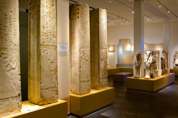 Rijksmuseum van Oudheden featuring a statue or sculpture, heritage elements and interior views