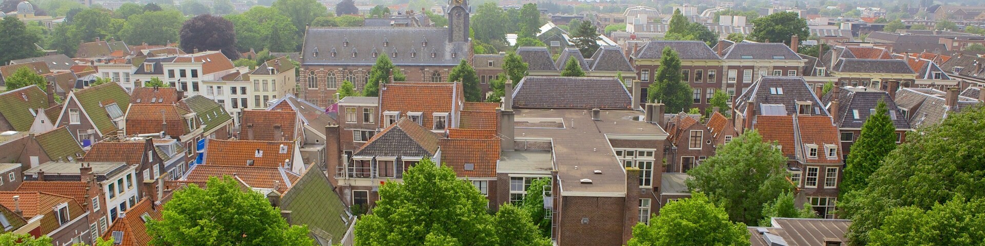 Pieterskerk que inclui uma cidade