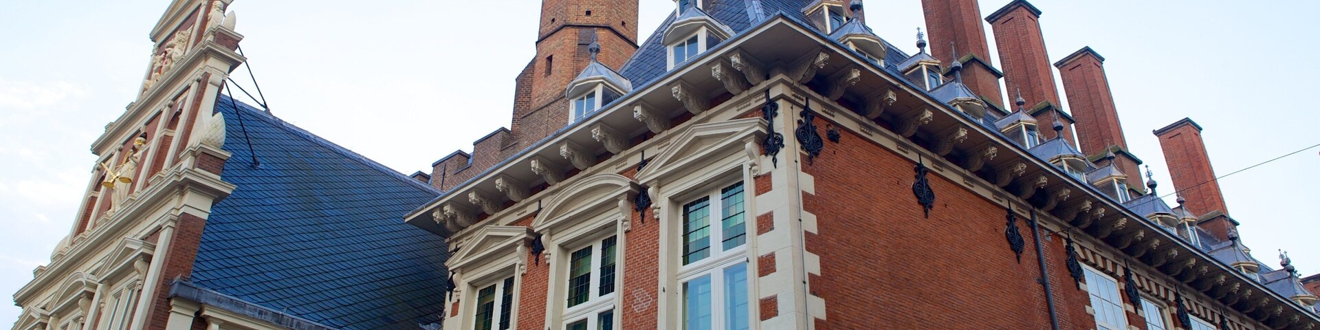 Stadhuis showing heritage architecture and a house