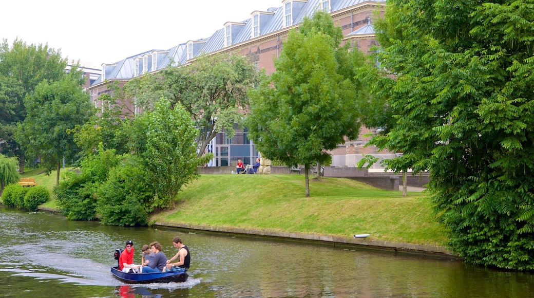National Museum of Ethnology showing boating, a lake or waterhole and a river or creek