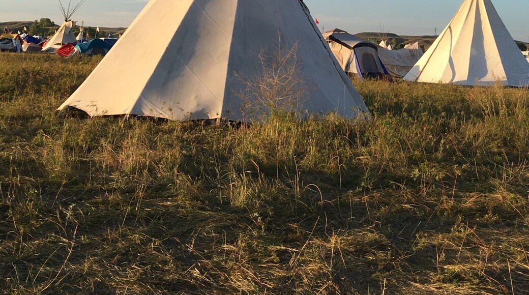 Water protectors on the Standing Rock Rez. Sept 2016. Goal is to stop oil pipeline from crossing on or near SR Reservation. South of Bismarck ND.