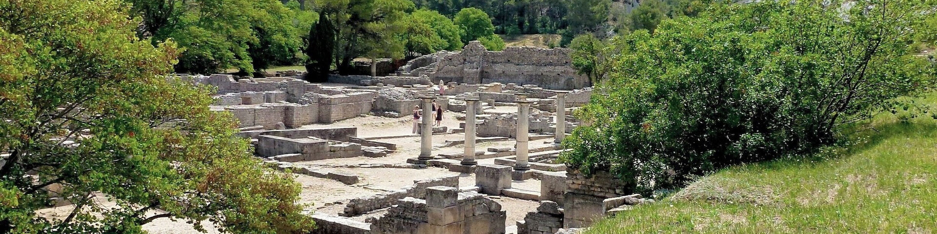 The remains of this ancient Celtic/Roman town are actually huge - or maybe they just felt that way on such a hot July day...