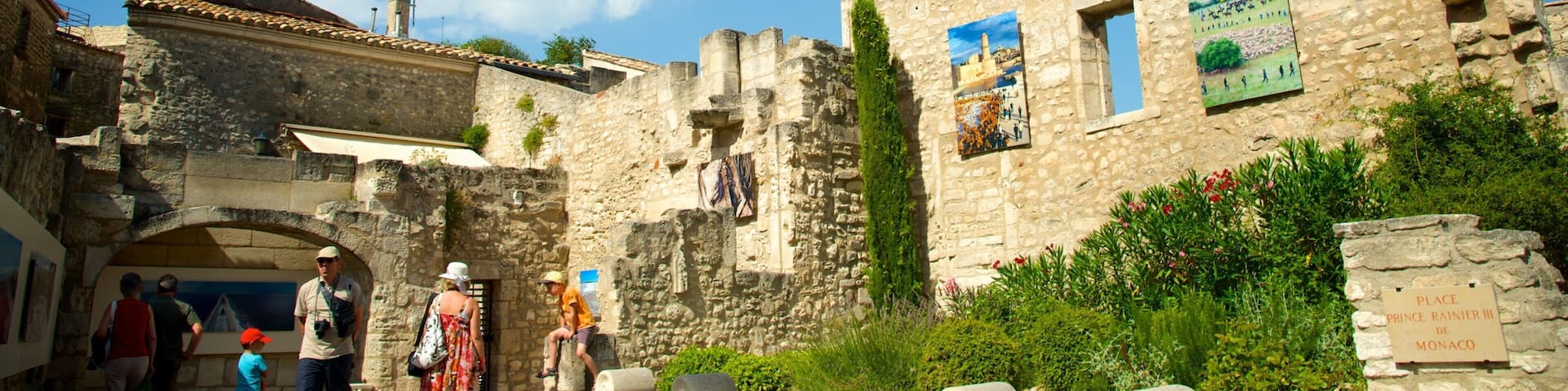 Chateau des Baux which includes a ruin and heritage architecture