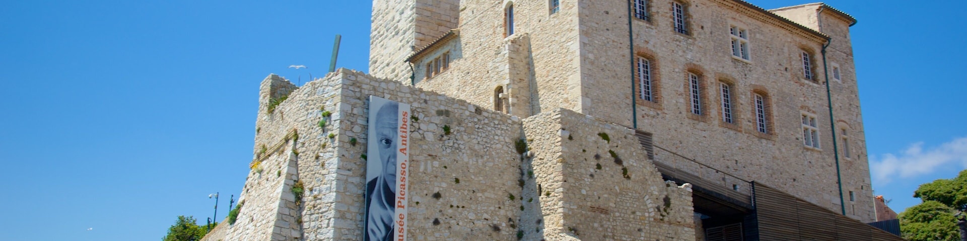 Antibes Old Town which includes heritage architecture and signage
