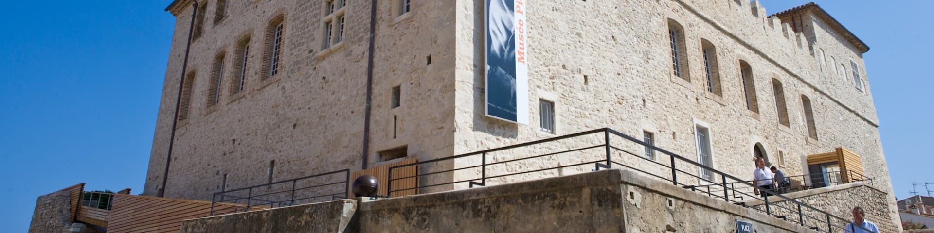Picasso Museum showing signage and heritage architecture