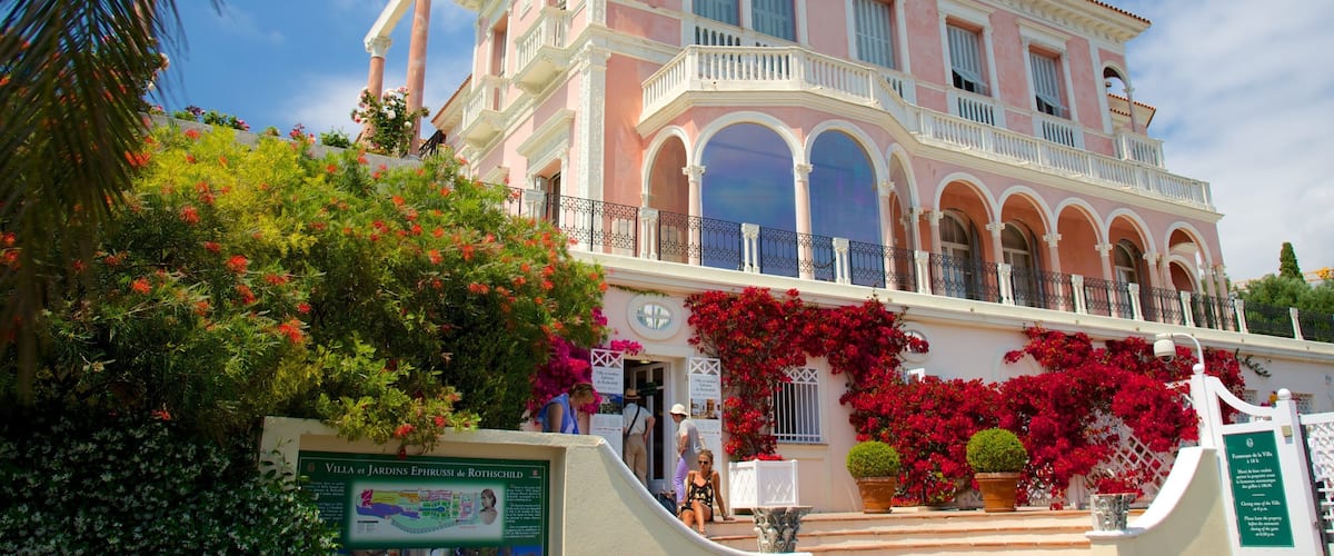 Villa Ephrussi showing heritage architecture and a hotel
