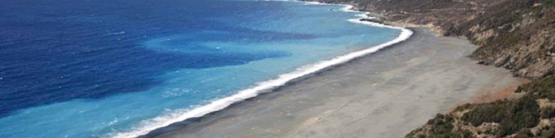 Nonza beach, Corsica, Corse, France