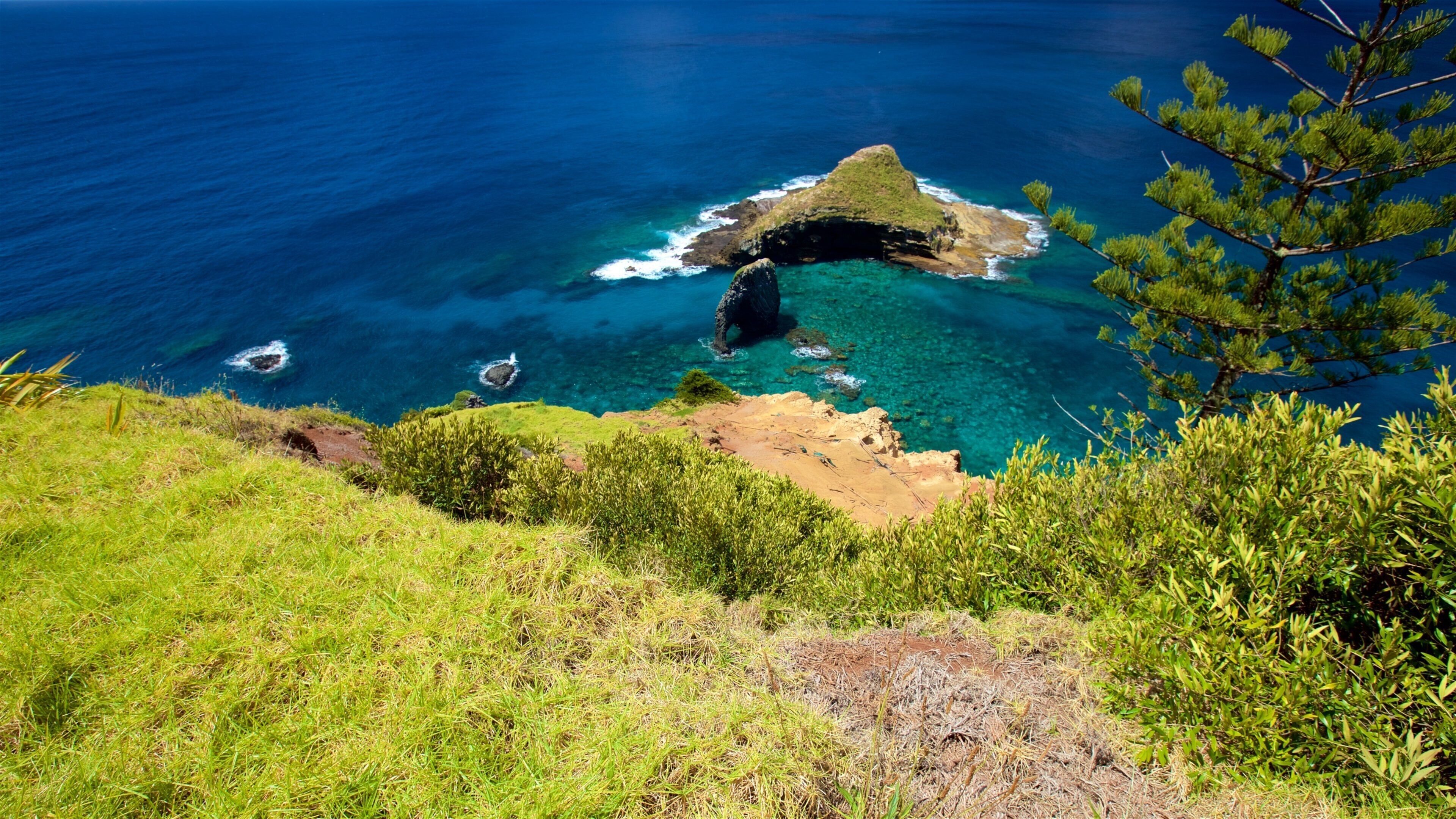 諾福克島國家公園 呈现出 島嶼圖片, 一般的海岸景觀 和 陡峭海岸線