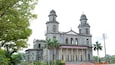 Managua Cathedral showing a church or cathedral, religious aspects and heritage architecture