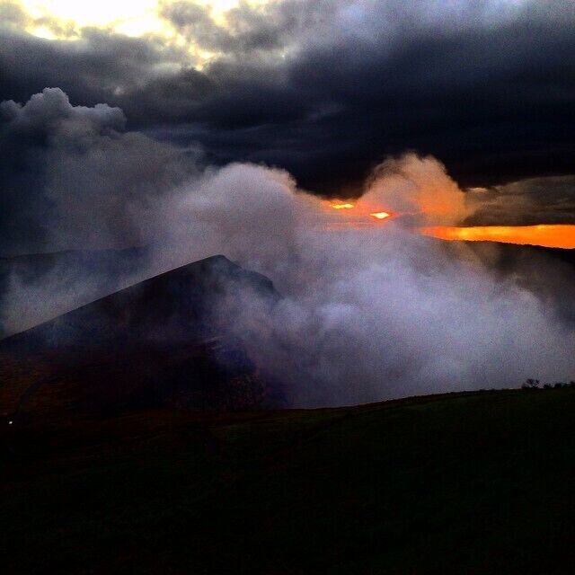 Sunset over the masaya volcano in Nicaragua. Dusk was a fabulous time to visit, although the sulfur is too much to spend too much time there! absolutely worth a visit!