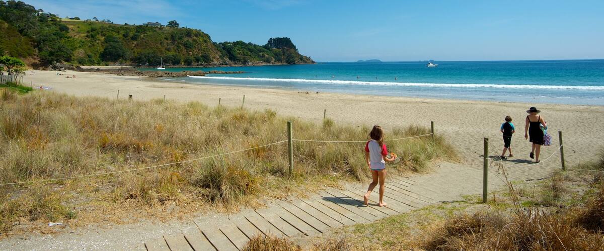 Palm Beach mostrando vistas de paisajes y una playa y también una familia
