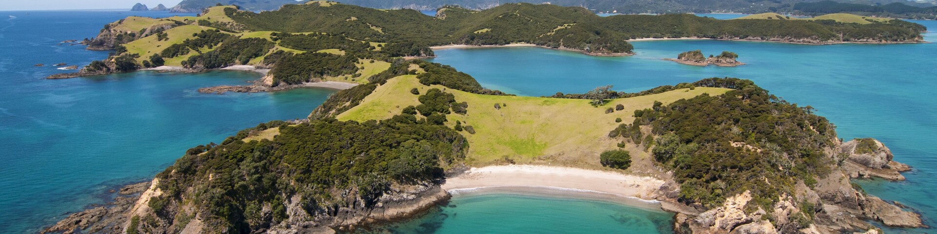 Aerial shot of Urapukapuka Island, Bay of Islands, New Zealand, Shutterstock ID 124537021, Purchase Order: -