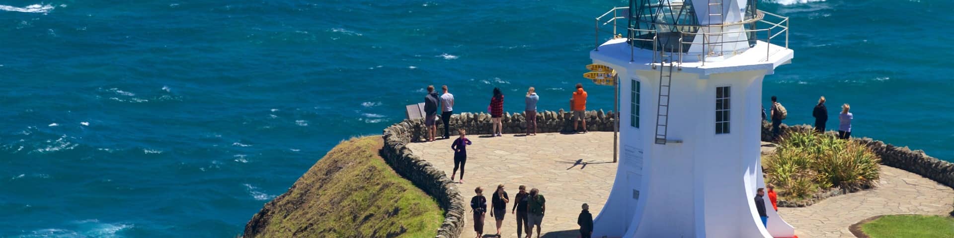 Cape Reinga Lighthouse showing views, general coastal views and a lighthouse