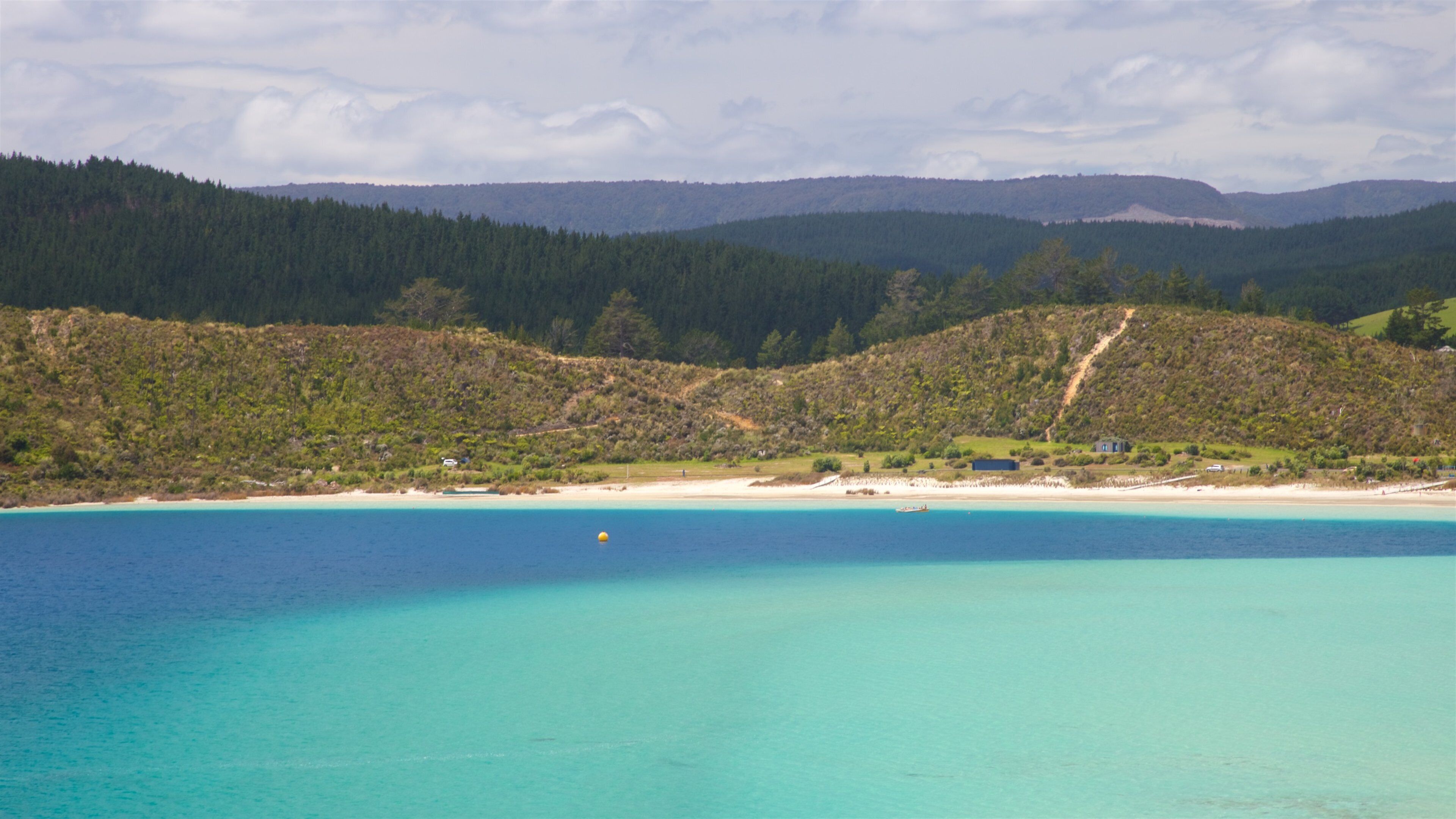 Kai Iwi Lakes showing a bay or harbor and tranquil scenes