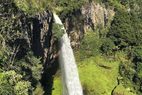 Stunning 33m long Bridal Veil Falls! Just a short drive from Raglan Beach.