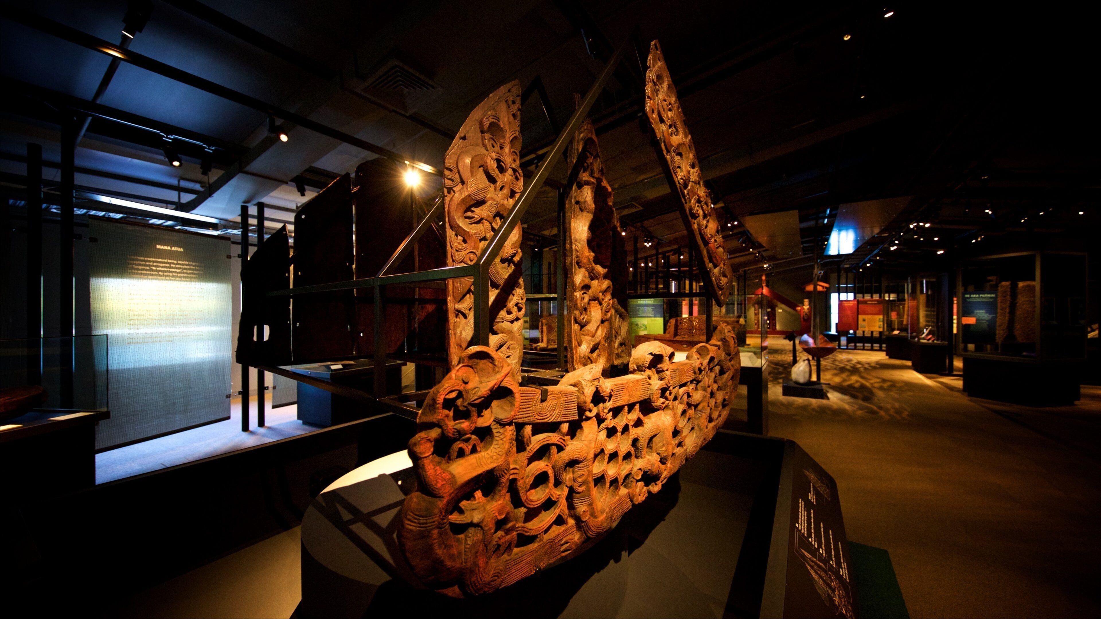 Puke Ariki que inclui vistas internas