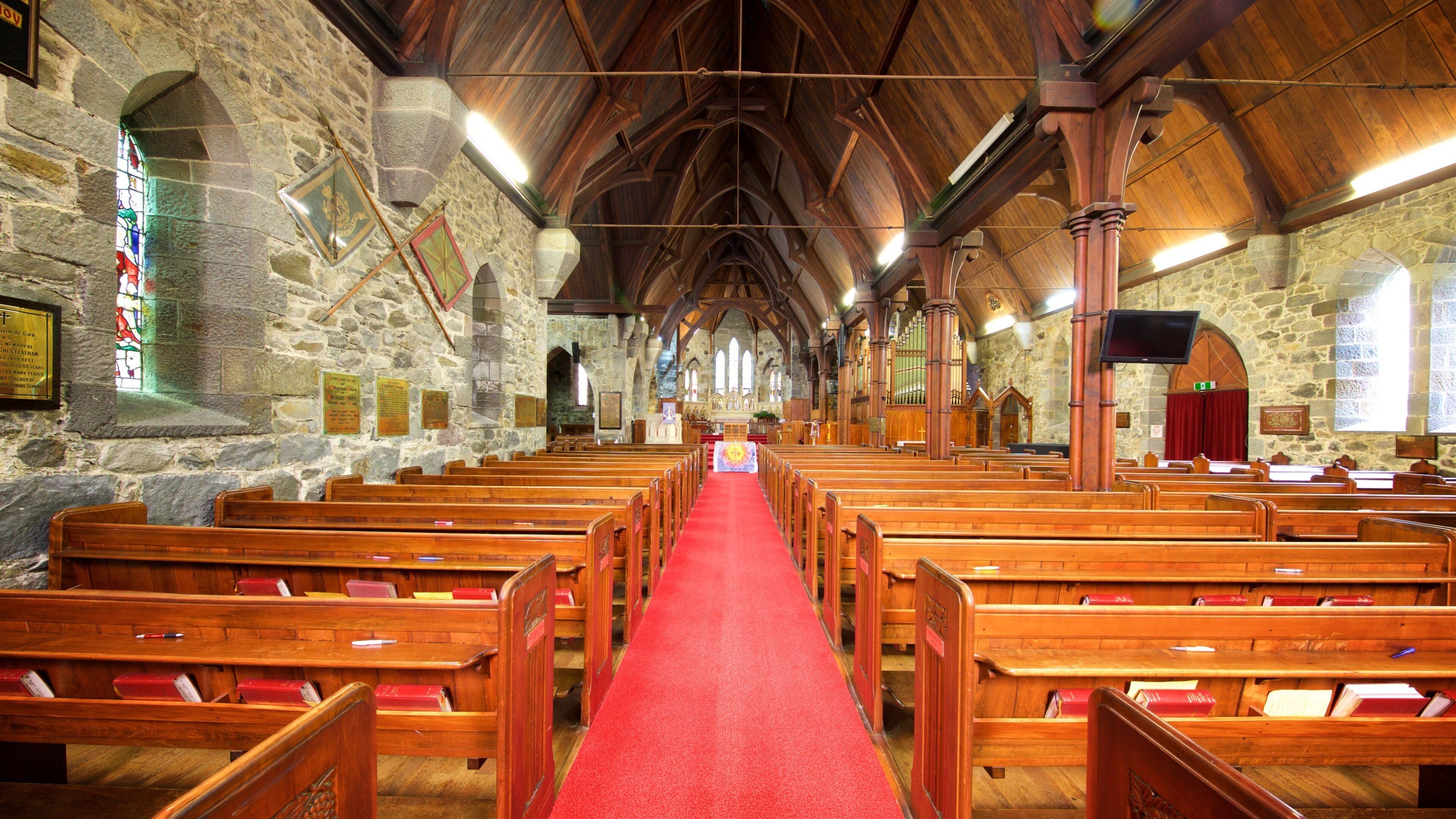 Saint Mary\'s Church which includes a church or cathedral, heritage architecture and interior views