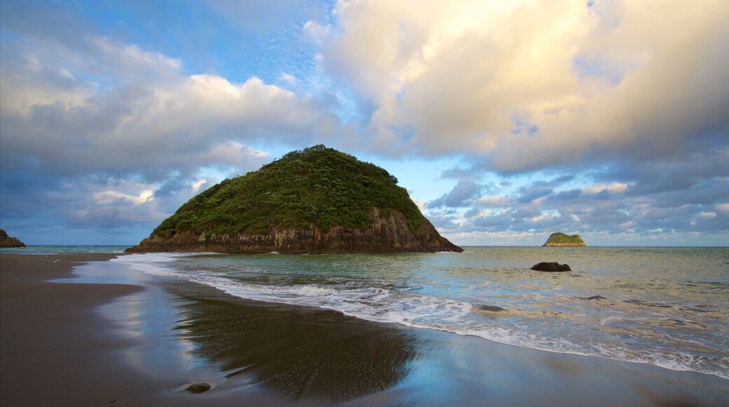 Sugar Loaf Marine Reserve featuring island images, a sunset and a bay or harbor