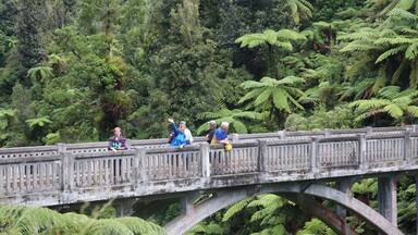 Kia Ora tour March/April 2017 in New Zealand. Hike to the "Bridge to Nowhere"