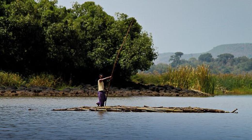 Saw this small boy going down the river on his raft near Blue Nile Falls.
#AquaTrove