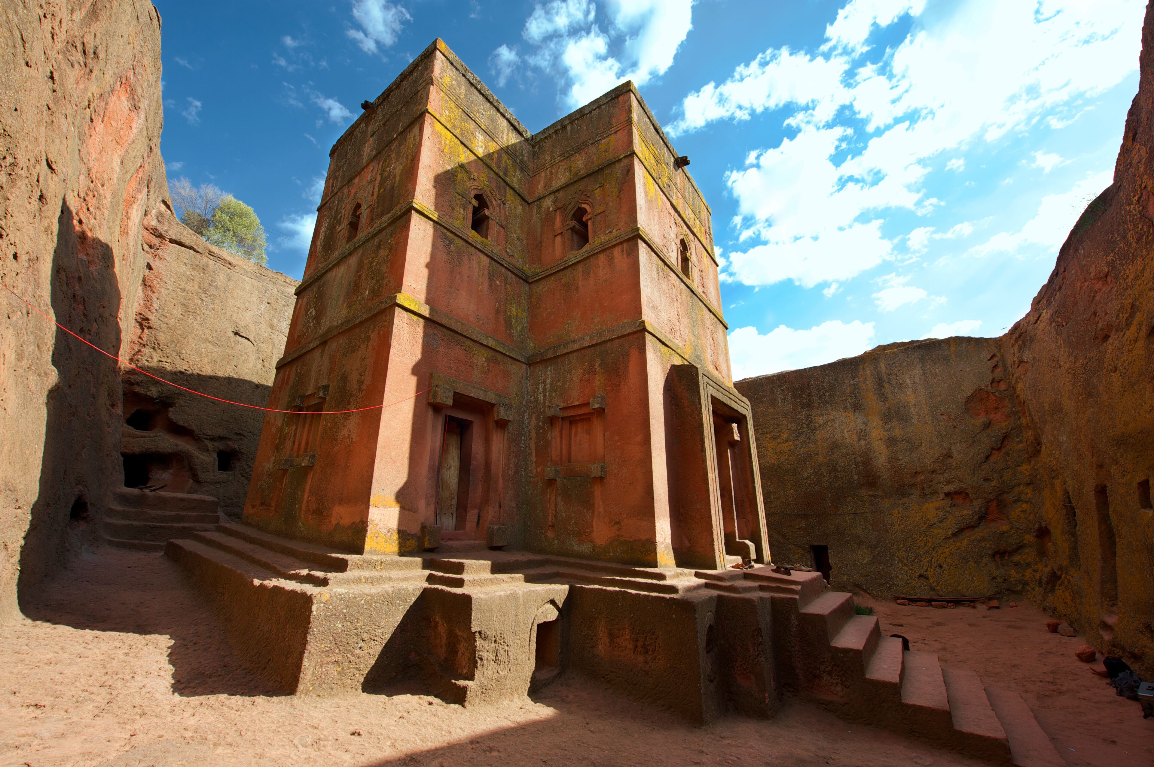 Unique rock-hewn Church of St. George, Lalibela, Ethiopia.