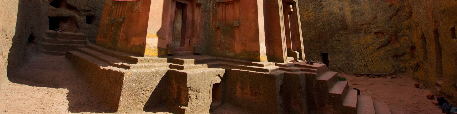 Unique rock-hewn Church of St. George, Lalibela, Ethiopia.