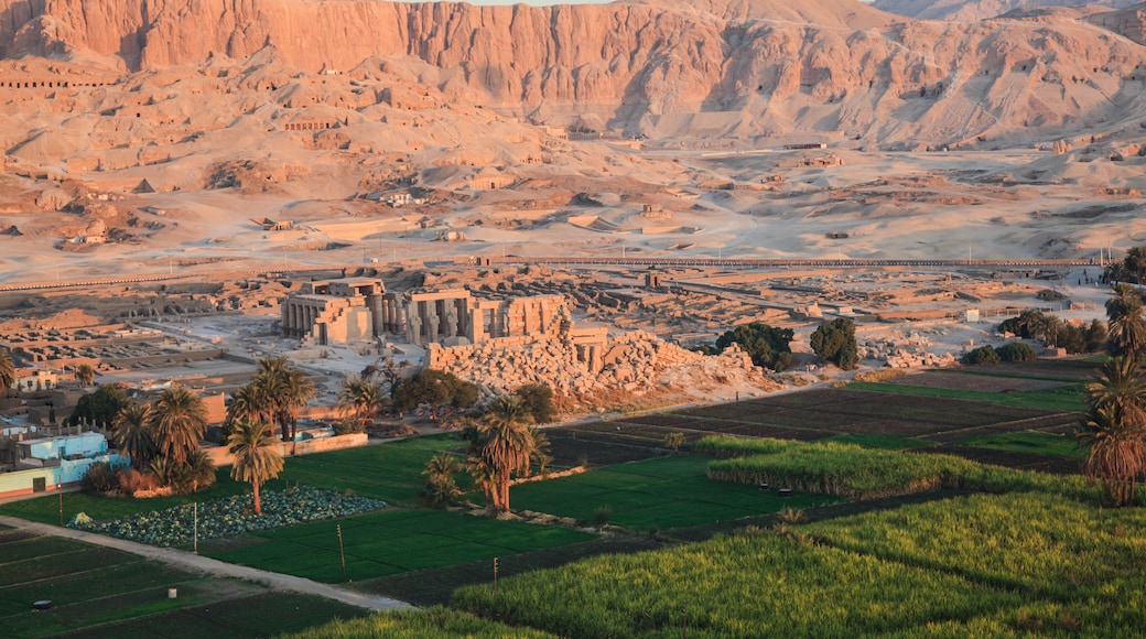 Aerial view of valley of the kings in luxor egypt