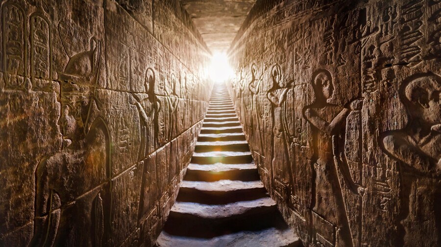 EGYPT Edfu, Aswan temple, completed by Ramses II