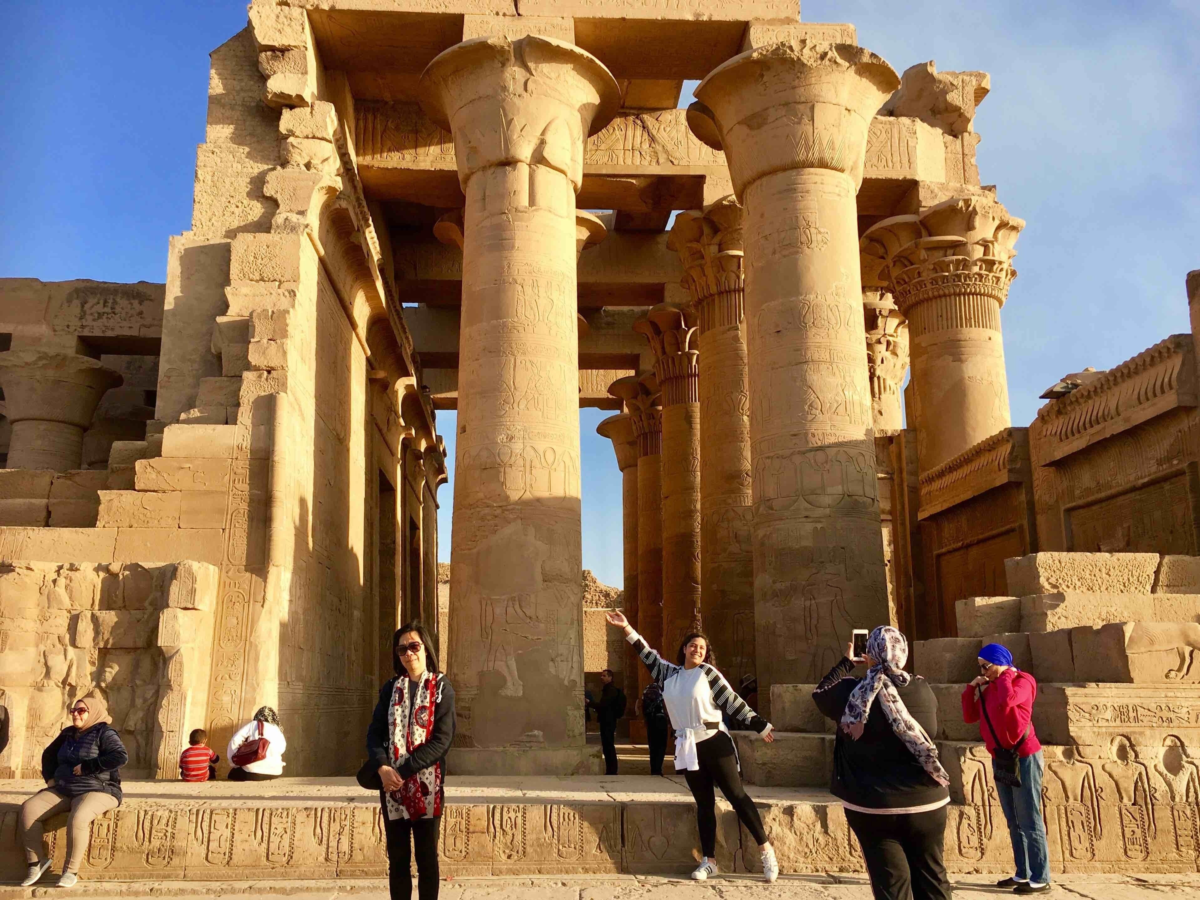 Kom Ombo Temple & Crocodile Museum, Aswan, We sailed into Aswan today and managed to visit this temple within an hour before we set sail to another city. #red #travel #ancient #ruins #nationalpark #hiking #landscape #egypt #ancientegypt