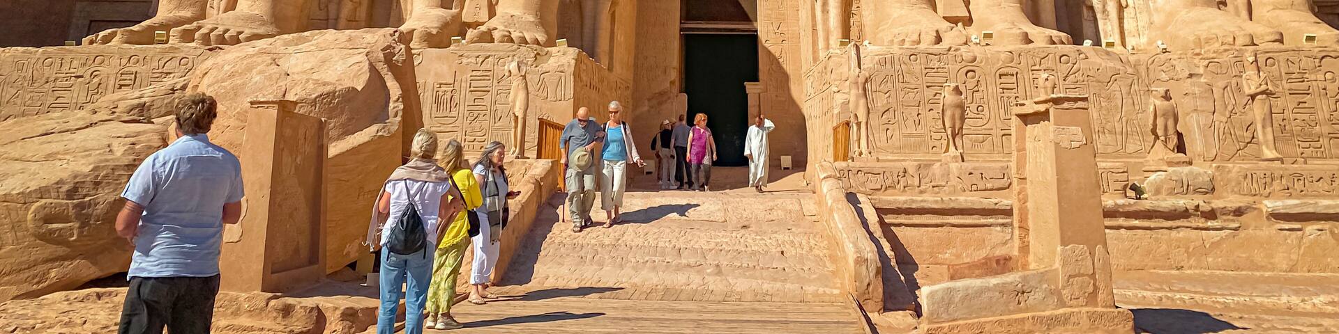 Abu Simbel, a rock in Nubia, two ancient Egyptian temples, the time of Ramses II