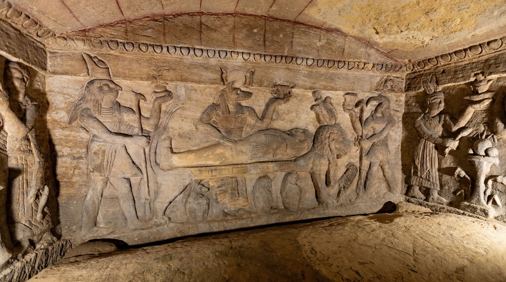 Inside view in the ancient Catacombs of Kom el Shoqafa Alexandria Egypt