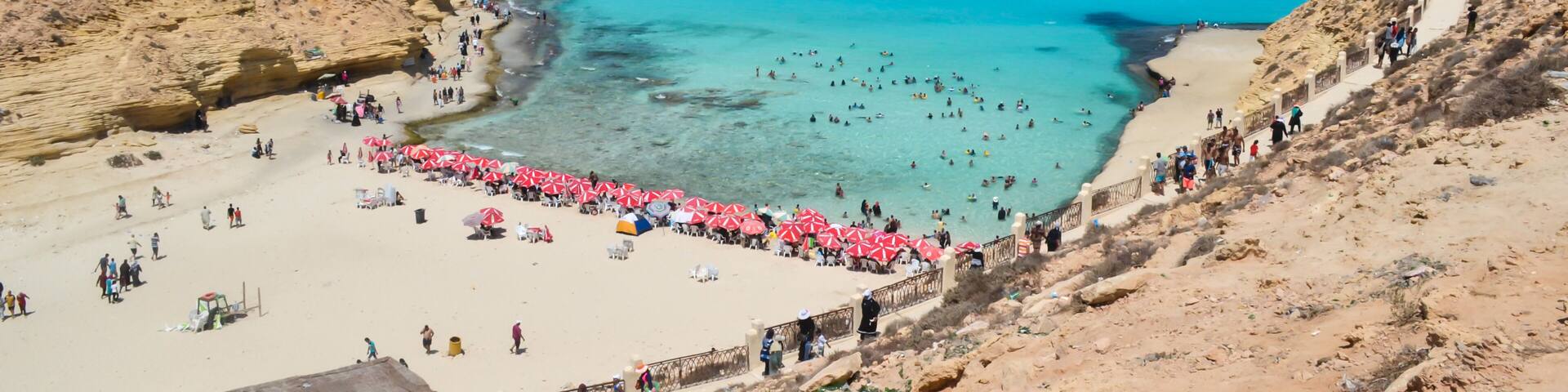 Landscape of Ageeba Beach, Matruh, Egypt