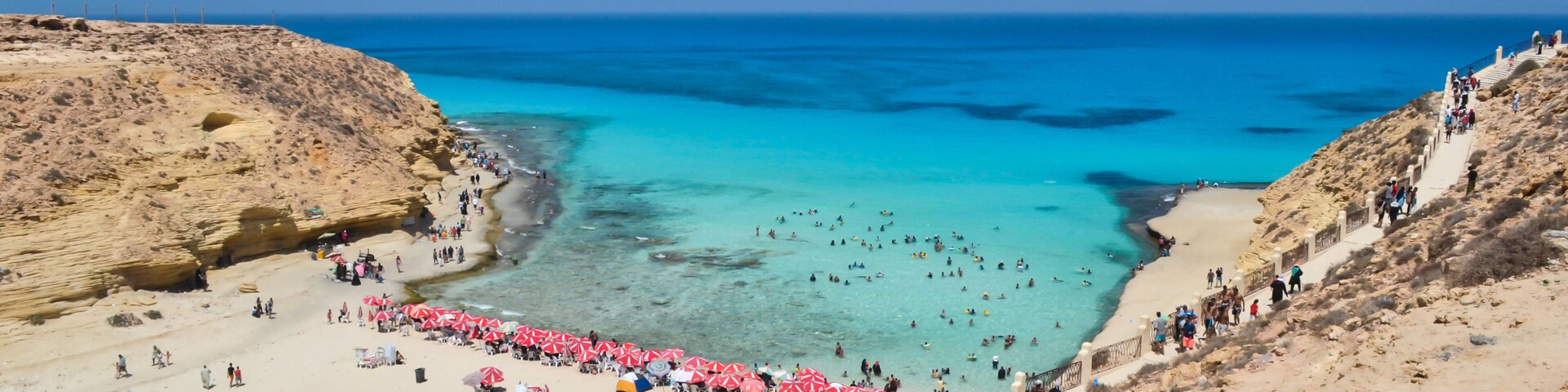Landscape of Ageeba Beach, Matruh, Egypt