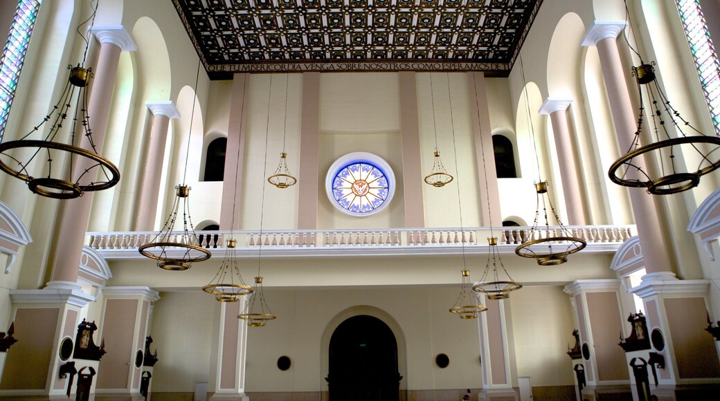 Catedral Metropolitana mostrando vista interna y una iglesia o catedral