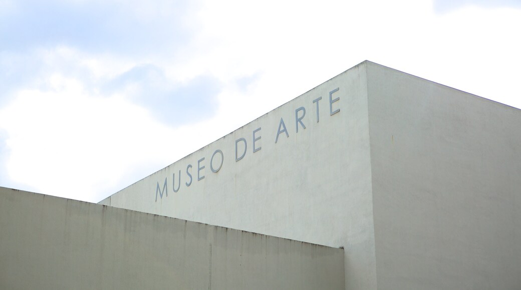 Museo de Arte de El Salvador which includes signage
