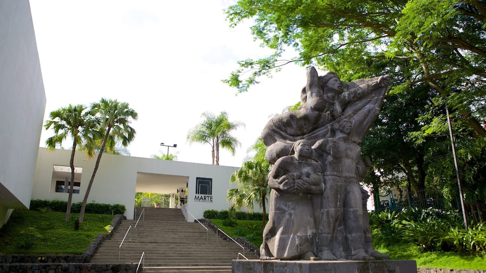 Museo de Arte de El Salvador showing a statue or sculpture