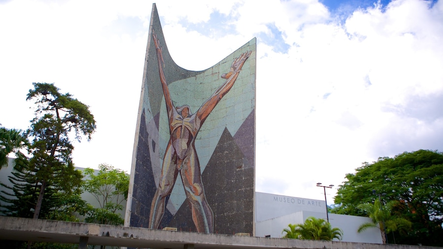 Museo de Arte de El Salvador showing outdoor art