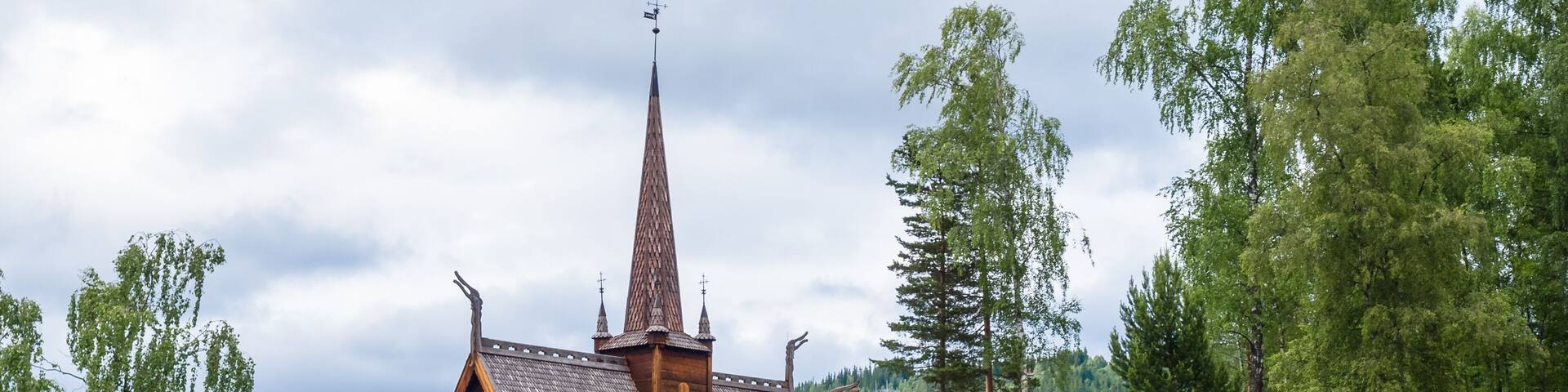 Stave church at Maihaugen open air museum, Norway
