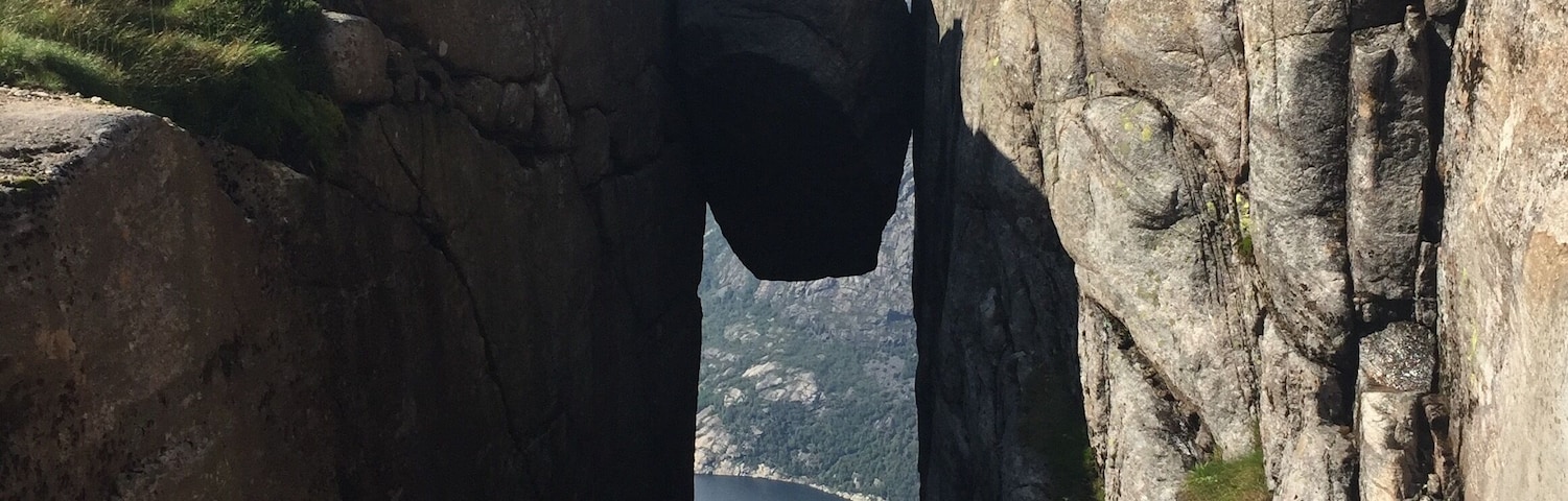 #LifeAtExpediaGroup
The long hike to this round boulder gives you the chance to look down at a sharp drop under your feet. It felt like floating in the Fjord! It can get very busy, so I would suggest a very early start to beat the crowds!
